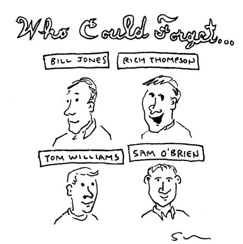 "Who could forget..."