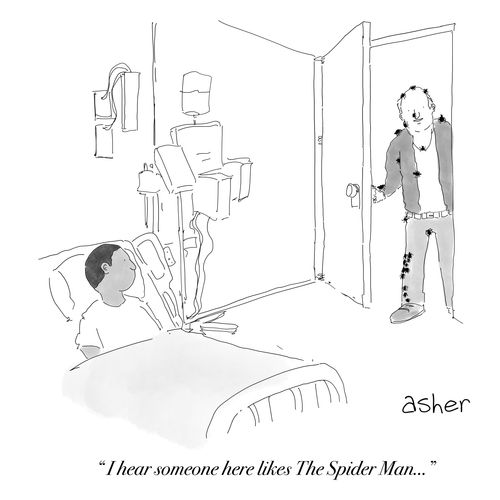 "I hear someone here like The Spider Man..."