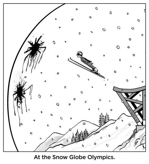 At the Snow Globe Olympics