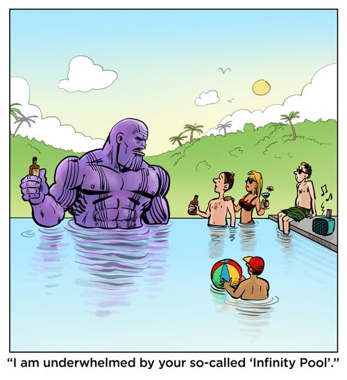 "I am underwhelmed by your so-called 'Infinity Pool."
