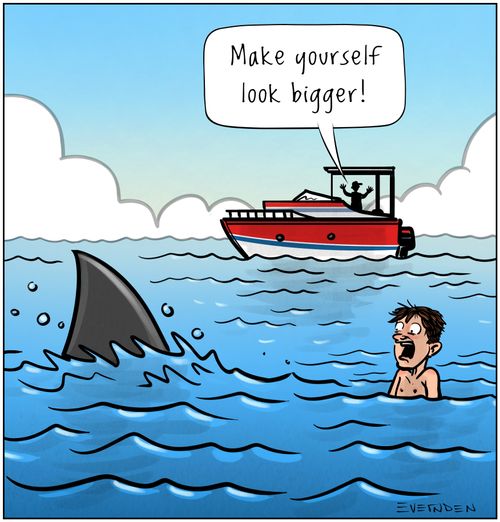 Make yourself look bigger!