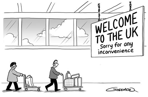 Welcome to the UK - Sorry for any inconvenience