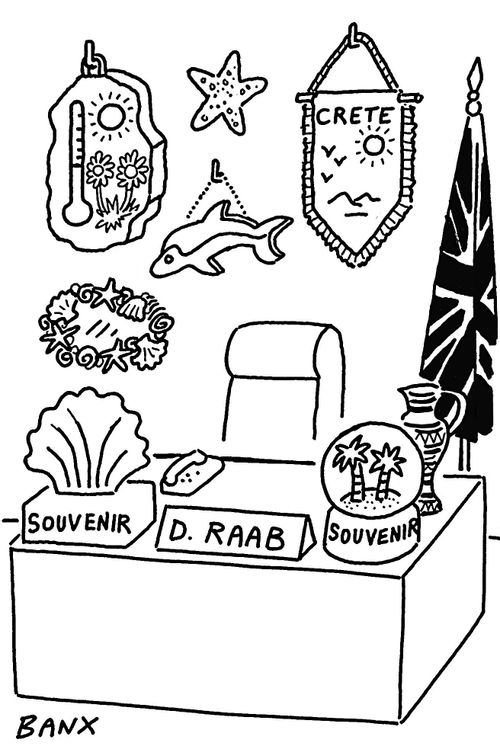 Dominic Raab holiday
