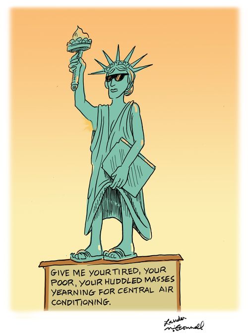 Give me your tired, your poor, your huddled masses yearning for central air conditioning