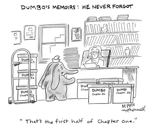 Dumbo's memoirs: he never forgets