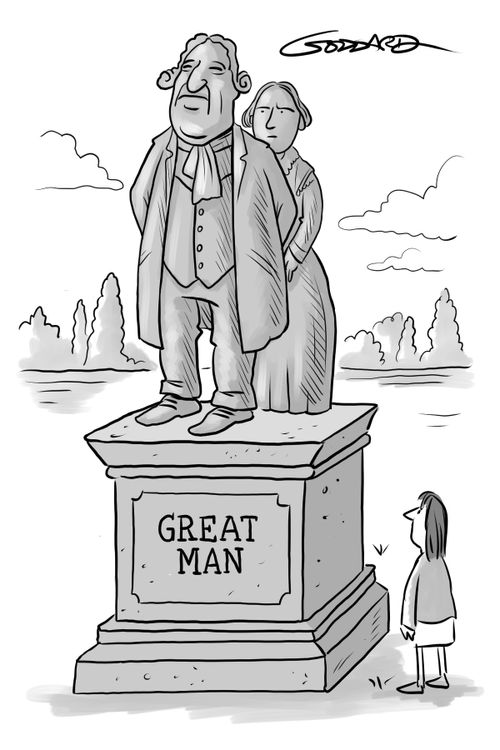 Great man statue