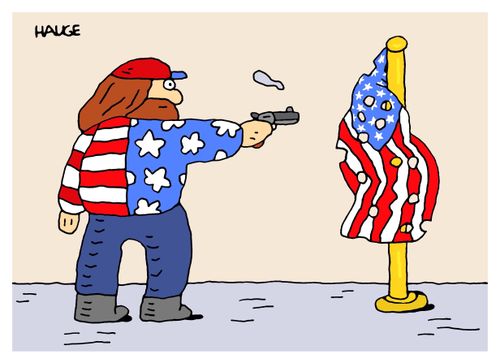 Shooting the US Flag