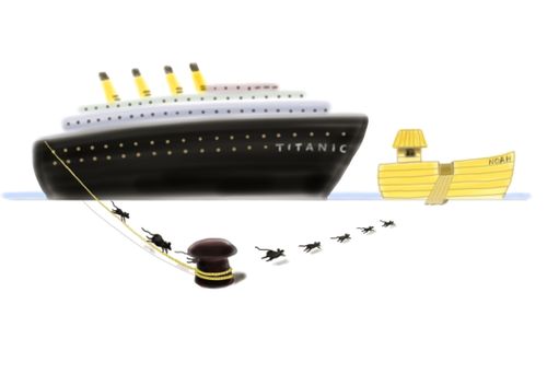 Rats Flee the Titanic for the Ark