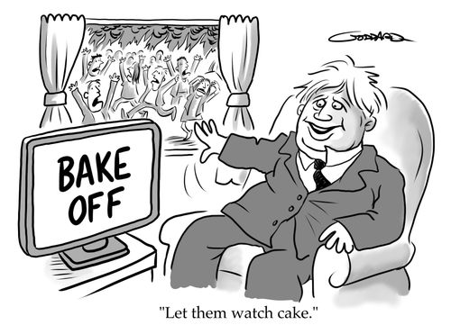 "Let them watch cake."