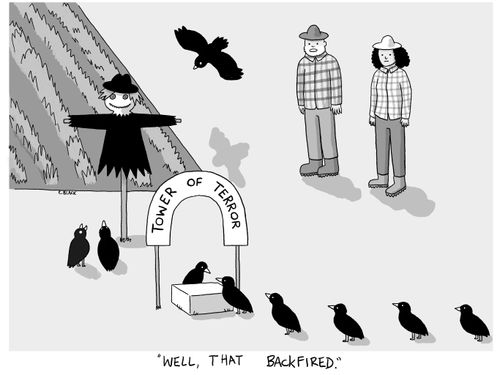 "Well, that backfired."