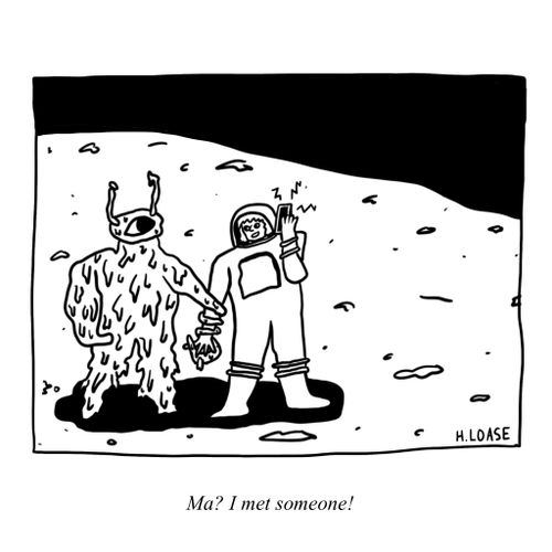 "Ma? I met someone!"