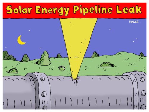 Solar Energy Pipeline Leak
