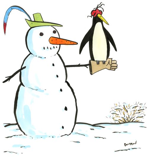 Falconer snowman