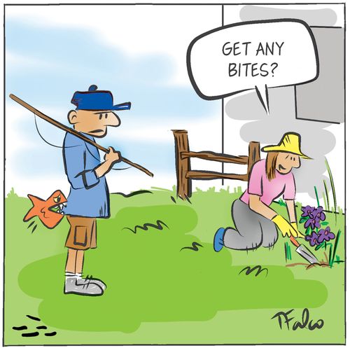 "Get any bites?"