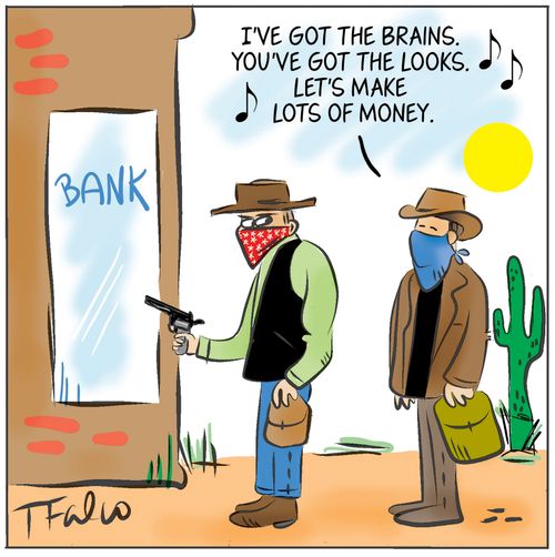 "I've got the brains. You've got the looks. Let's make lots of money."