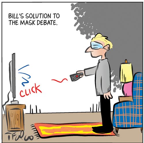 Bill's solution the mask debate.