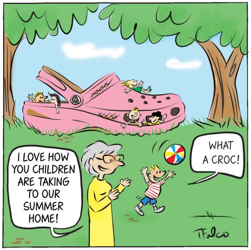 "I love how you children are taking to our summer home!"