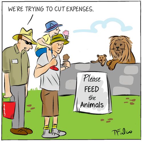 "We're trying to cut expenses."