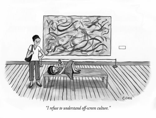 "I refuse to understand off-screen culture."