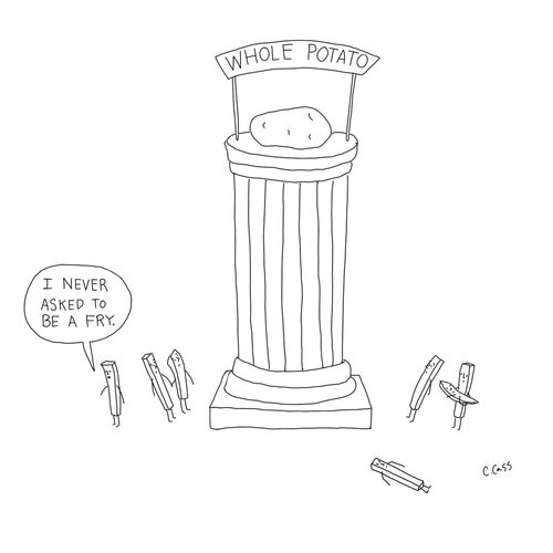 "I never asked to be a fry."