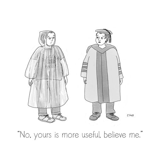 "No, yours is more useful, believe me."