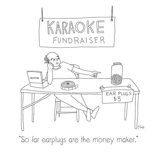 "So far earplugs are the money maker."