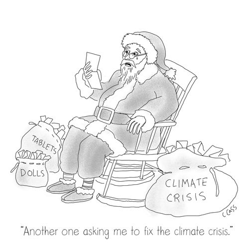 "Another one asking me to fix the climate crisis."