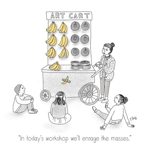 "In today's workshop we'll enrage the masses."