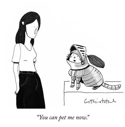 "You can pet me now."
