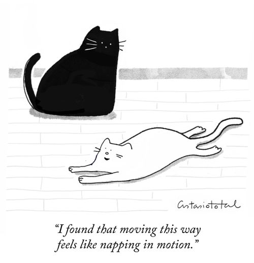 "I found that moving this way feels like napping in motion."