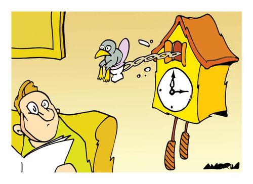Toilet Cuckoo Clock