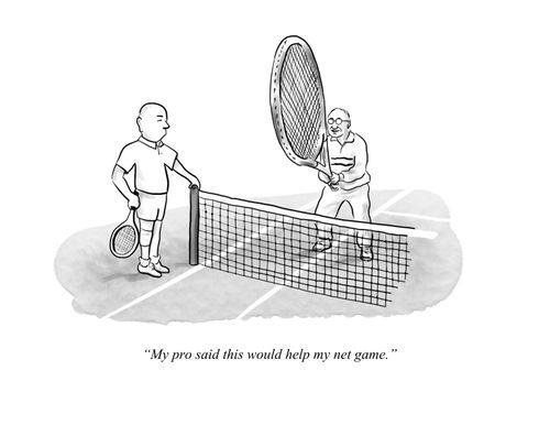  "My pro said this would help my net game."