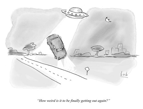 "How weird is it to be finally getting out again?"