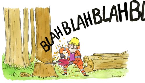 "Blah blah blah. . ."