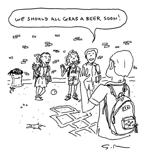 "We should all grab a beer soon!"
