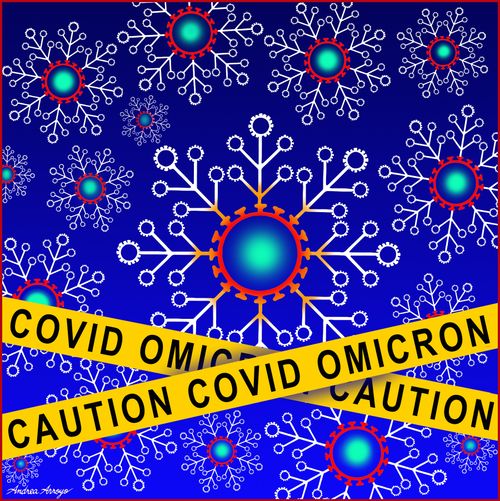 Caution Covid Omicron