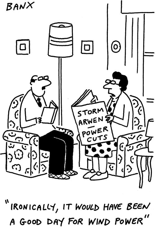 "Ironically, it would have been a good day for wind power."