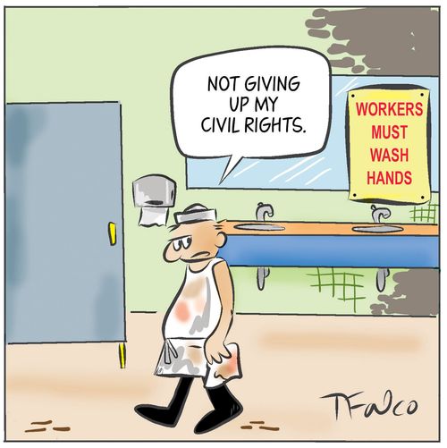 "Not giving up my civil rights."