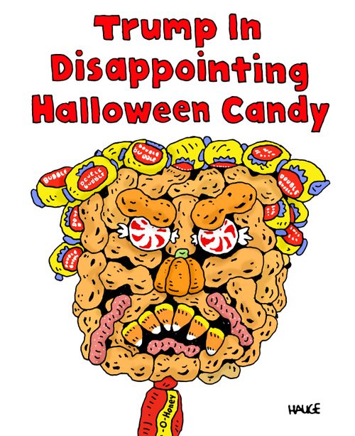 Trump in Disappointing Halloween Candy