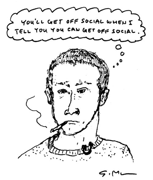 "You'll get off social when I tell you you can get off social."