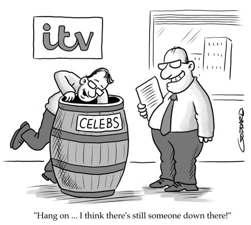 "Hang on. . . I think they're still someone down there!"