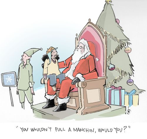 "You wouldn't pull a Manchin, would you?"