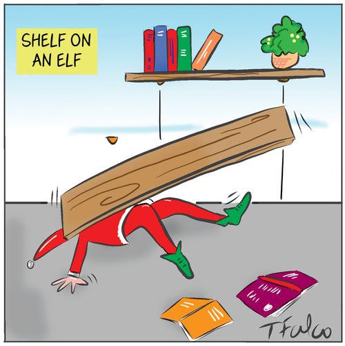 Shelf on an elf