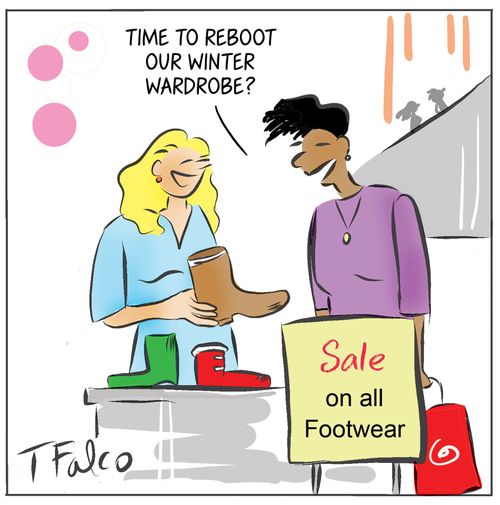 "Time to reboot our winter wardrobe?"