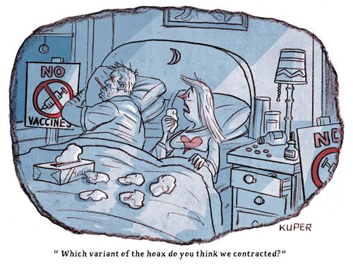 "Which variant of the hoax do you think we contracted?"
