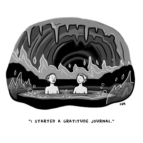 "I started a gratitude journal."