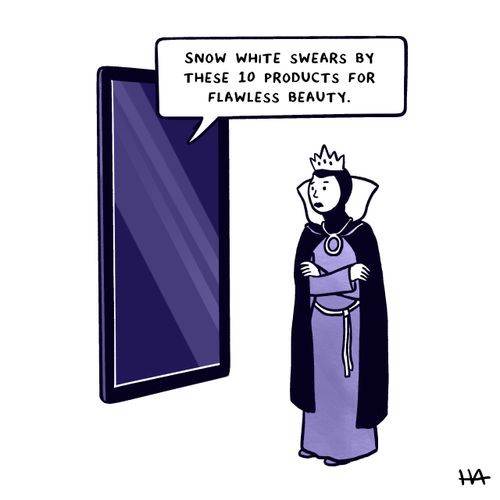"Snow White swears by these 10 products for flawless beauty."