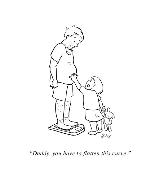 "Daddy, you have to flatten this curve."