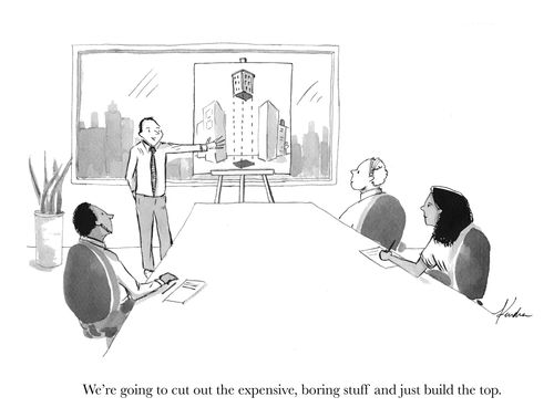 "We're going to cut out the expensive, boring stiff and just build the top."