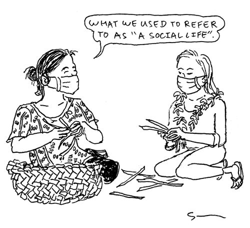 "What we used to refer to as 'a social life'." 